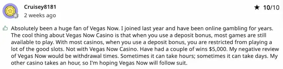 What Canadian users Learn from Vegasnow Casino Review by Askgamblers 10/10