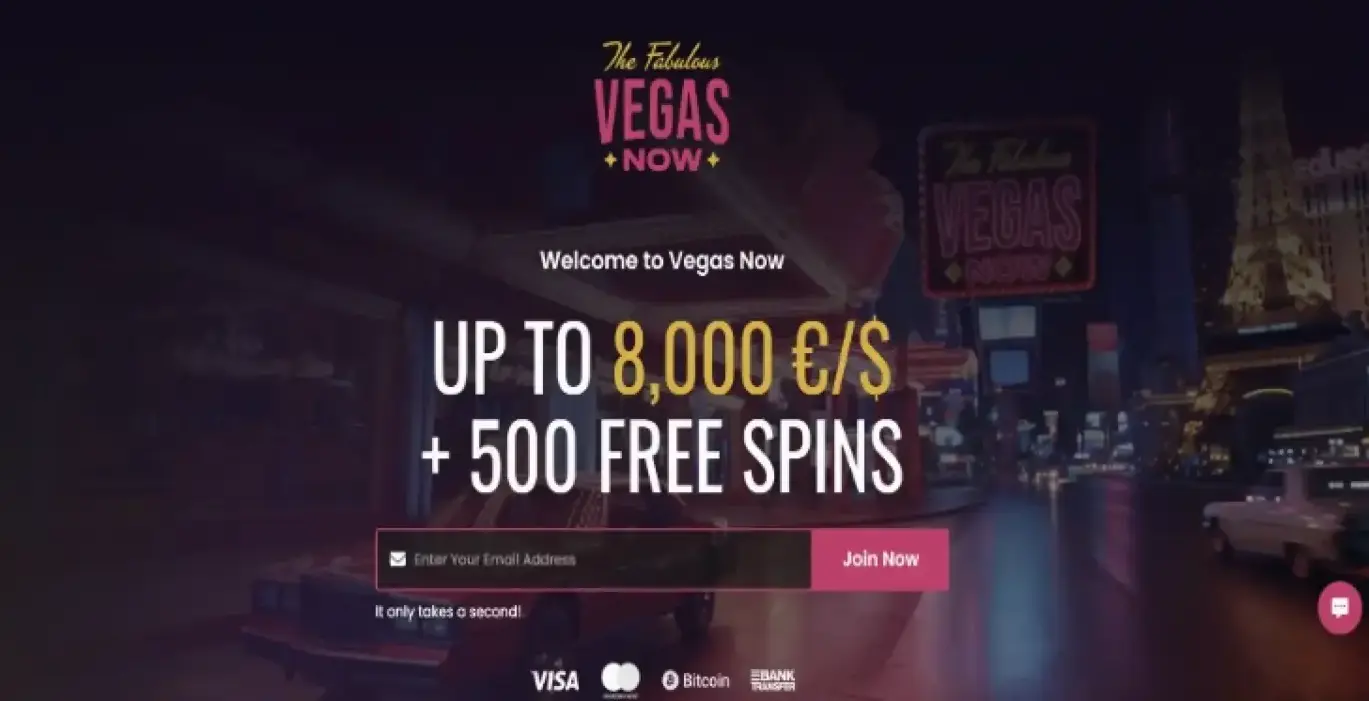 A working view for players at Vegasnow Casino Canada